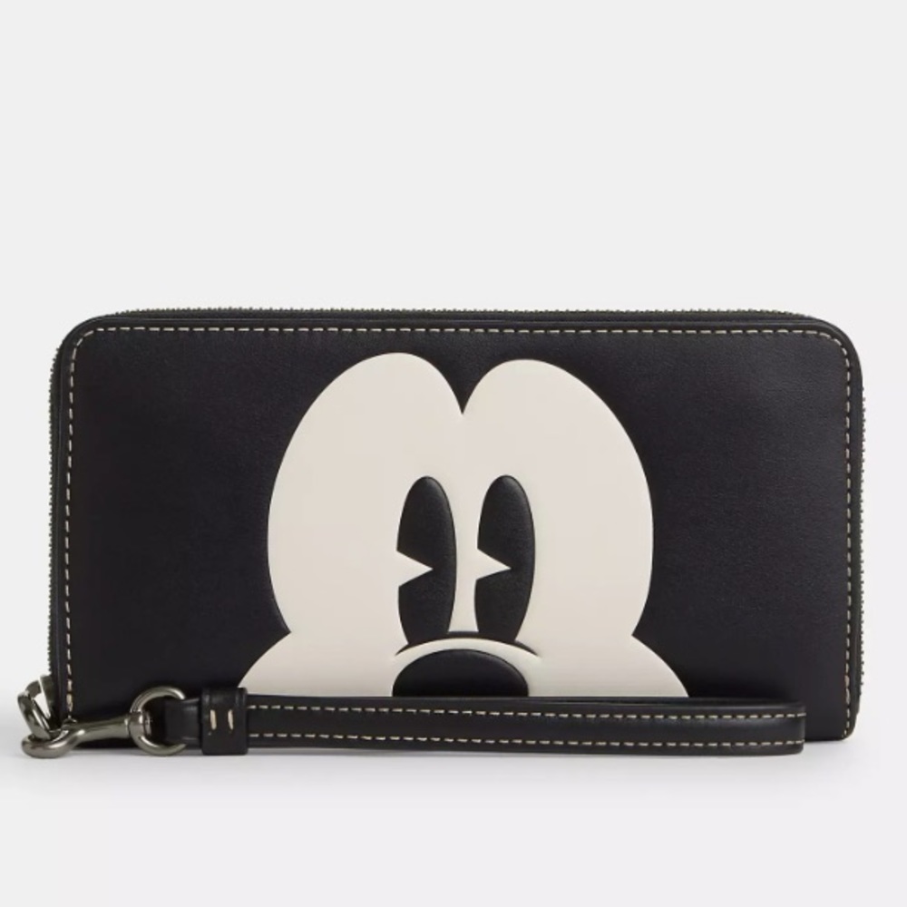 Coach x Disney Mickey Long Zip Around Wallet
